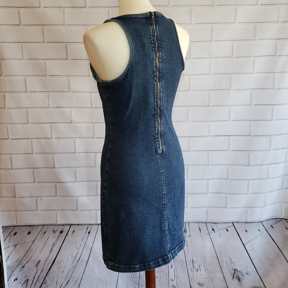 NWT CALVIN KLEIN Denim Tank Dress S - Picture 5 of 5